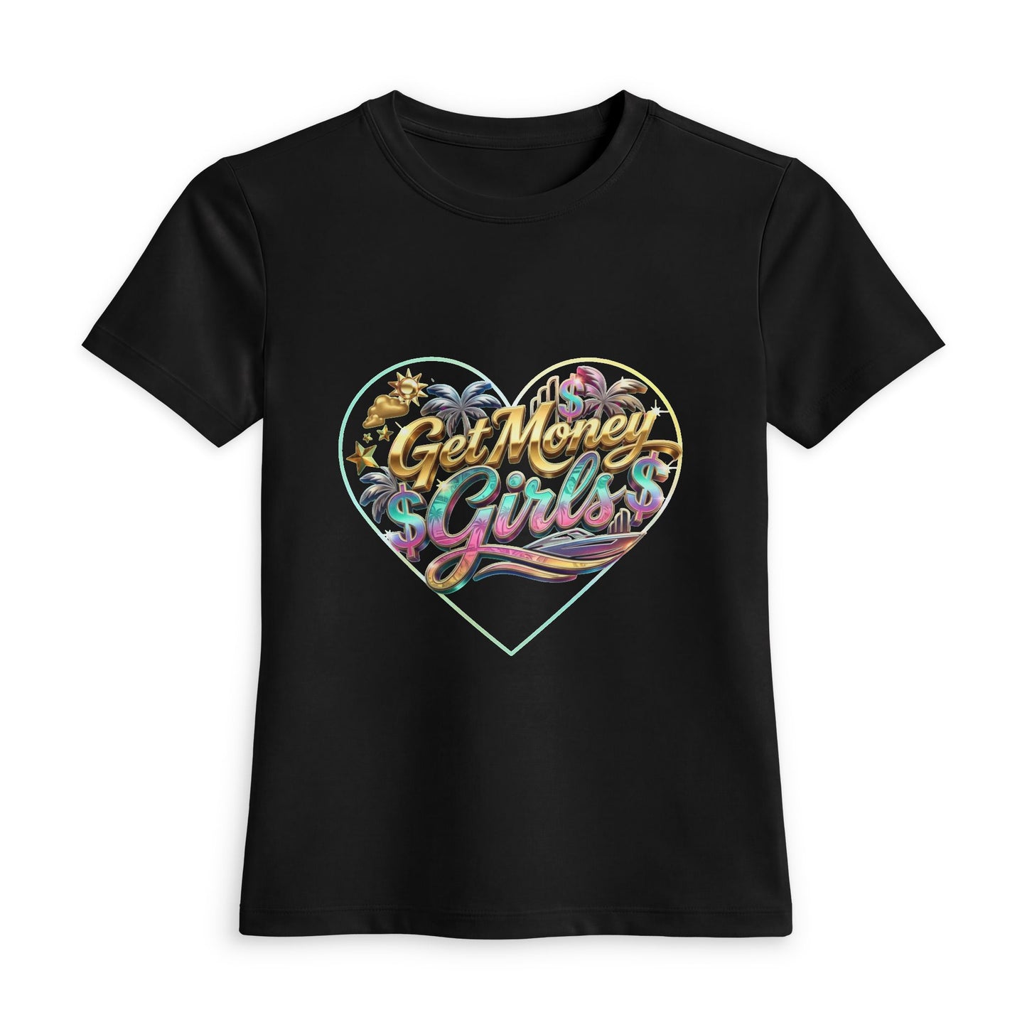 Joseline Hernandez "Get Money Girls" LOGO  Women's Luxe Fitted Tee